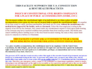 Policy Of Constitutional Civil Rights Compliance Store