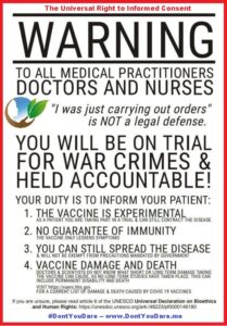 Dr. Rima Printable Warning to Doctors and Health Care Workers Poster